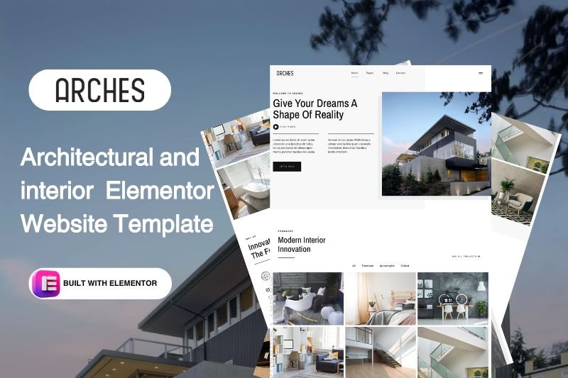 Architectural and interior Elementor Website Template