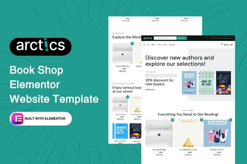 Book Shop Elementor Website Template