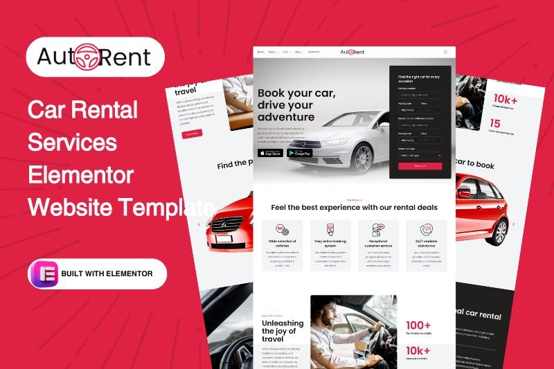 Car Rental Services Elementor Website Template