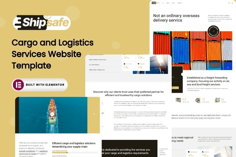 Cargo and Logistics Elementor Website Template