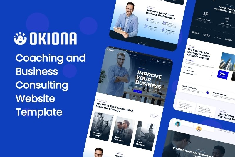Coaching and Business Consulting Website Template
