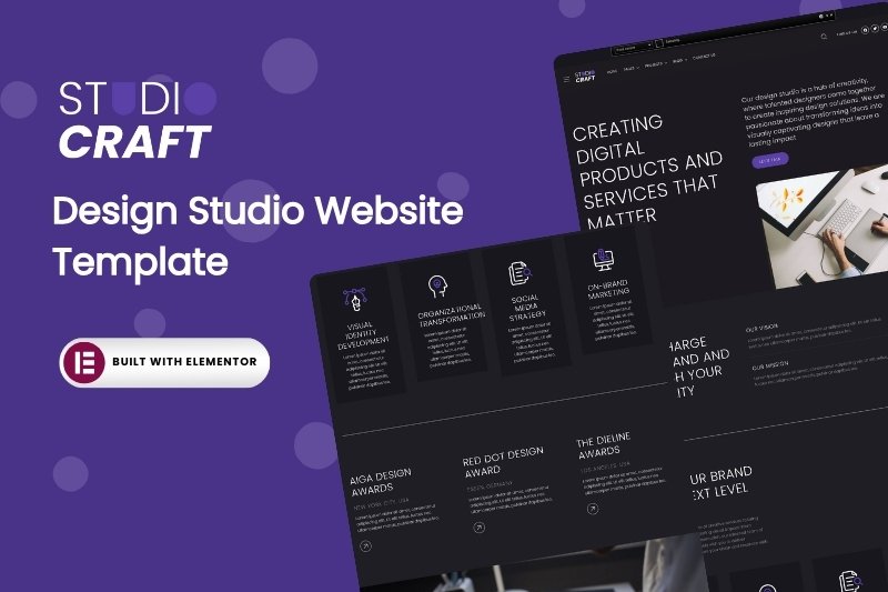 Design Studio Elementor Website Template