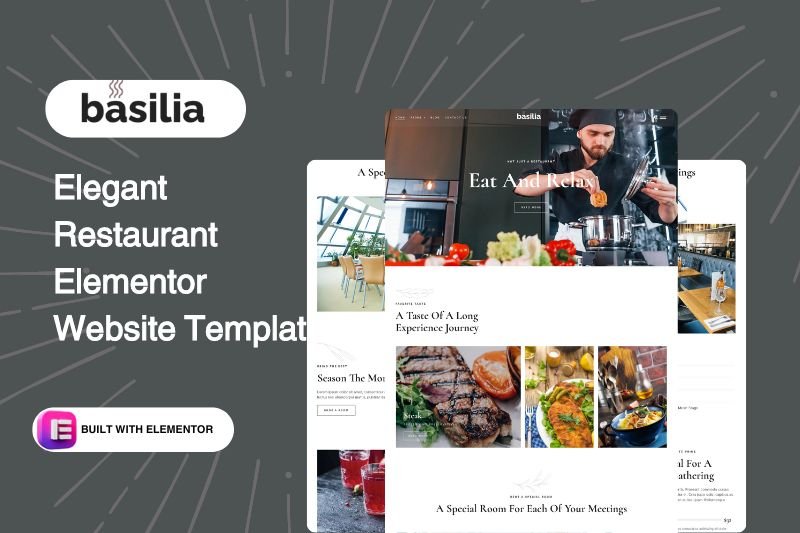 Elegant Restaurant Elementor Website Template