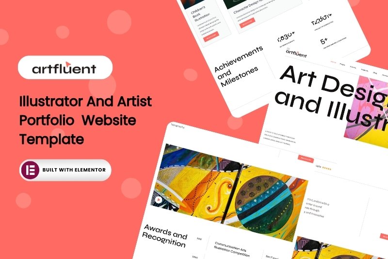 Artist Portfolio Elementor Website Template