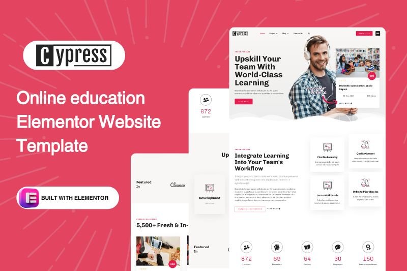 Online education Elementor Website Template