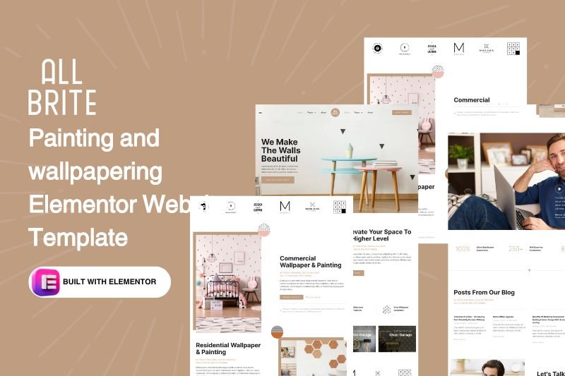 Painting and wallpapering Elementor Website Template
