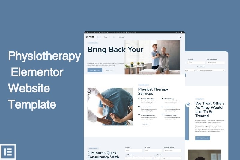 Physiotherapy elementor website template