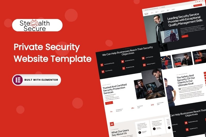 Private Security Elementor Website Template