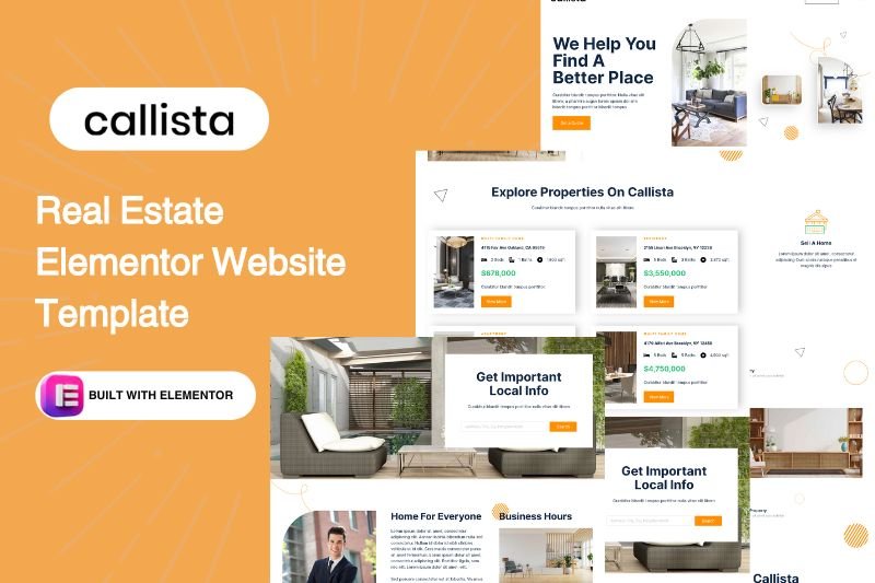 Real Estate Elementor Website Template