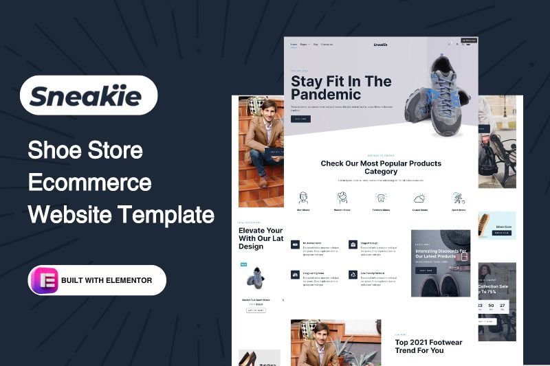 Shoe Store Ecommerce Website Template