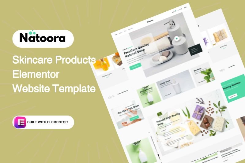 Skincare Products Elementor Website Template