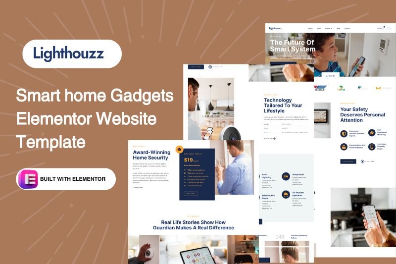 Smart Home Gadgets Elementor Website Template
