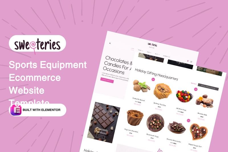 Sweet Shop Elementor Website Template