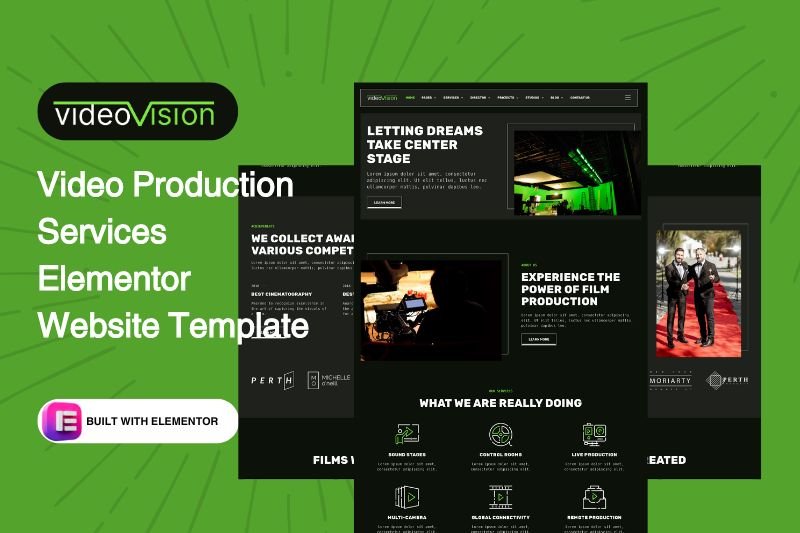 Video Production Elementor Website Template