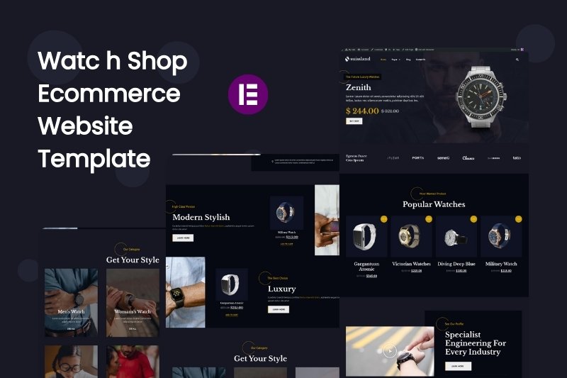 Watc h Shop Ecommerce Website Template