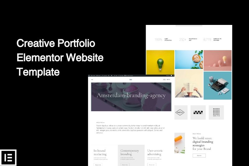 creative Portfolio elementor website template