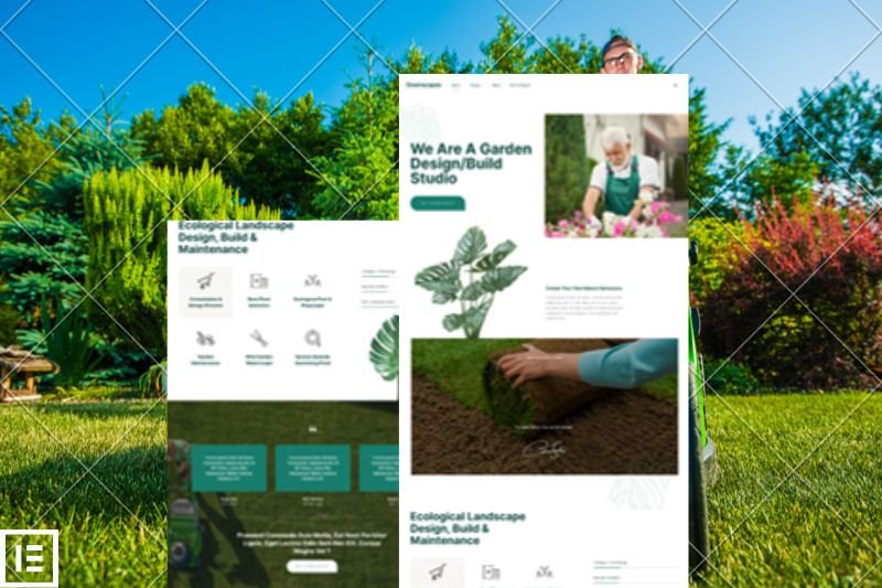 landscaping elementor website template