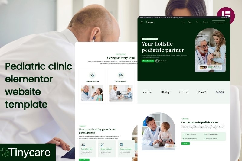 Pediatric clinic elementor website template