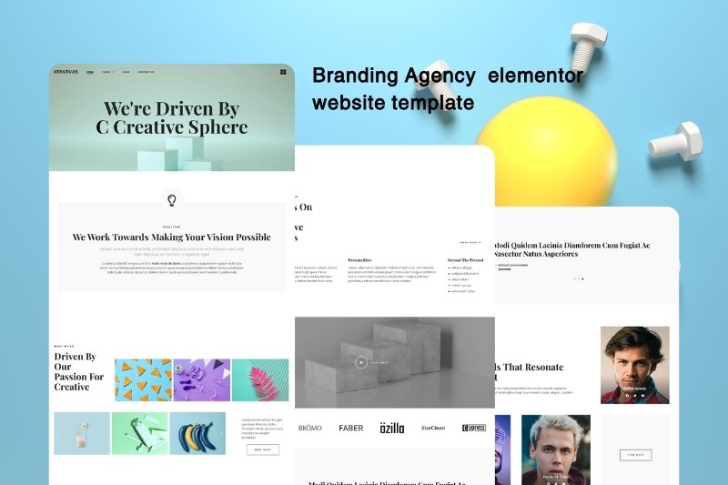 Branding Agency elementor website template