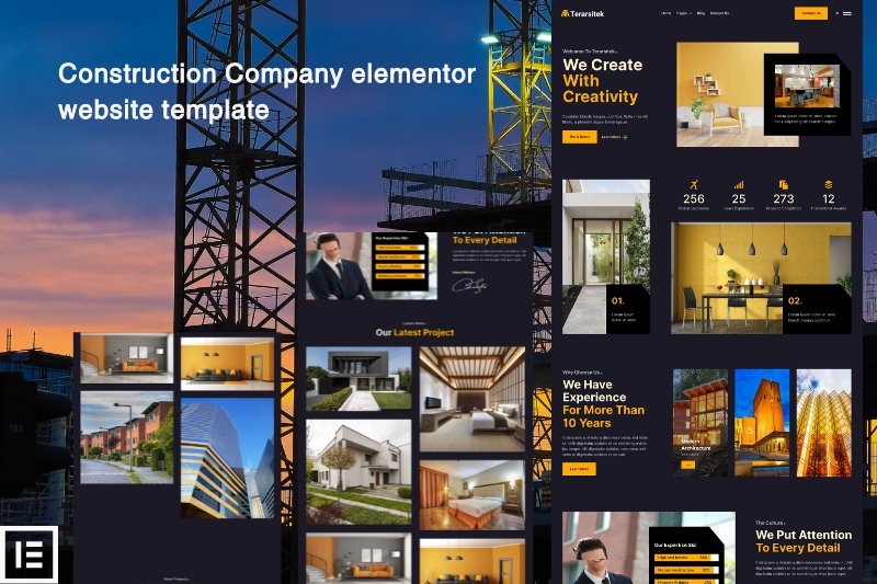 Construction Company elementor website template