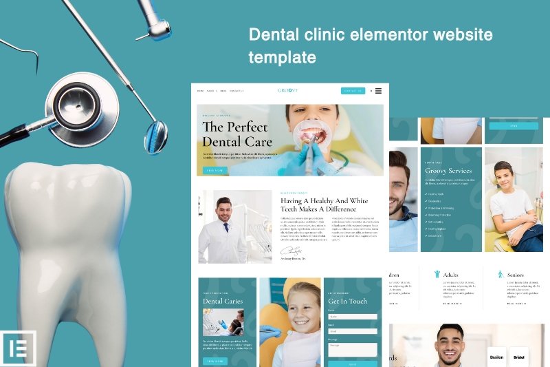 Dental clinic elementor website template