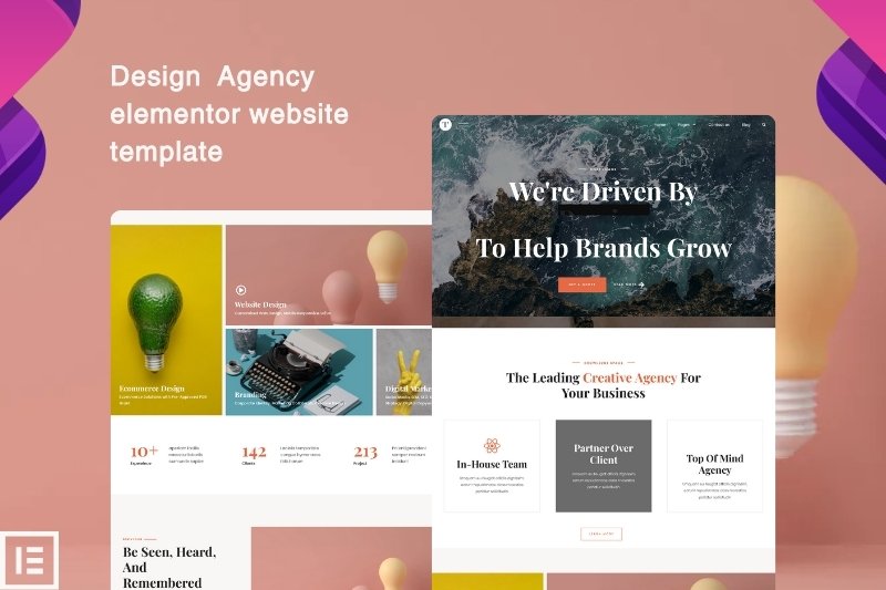 Design Agency elementor website template