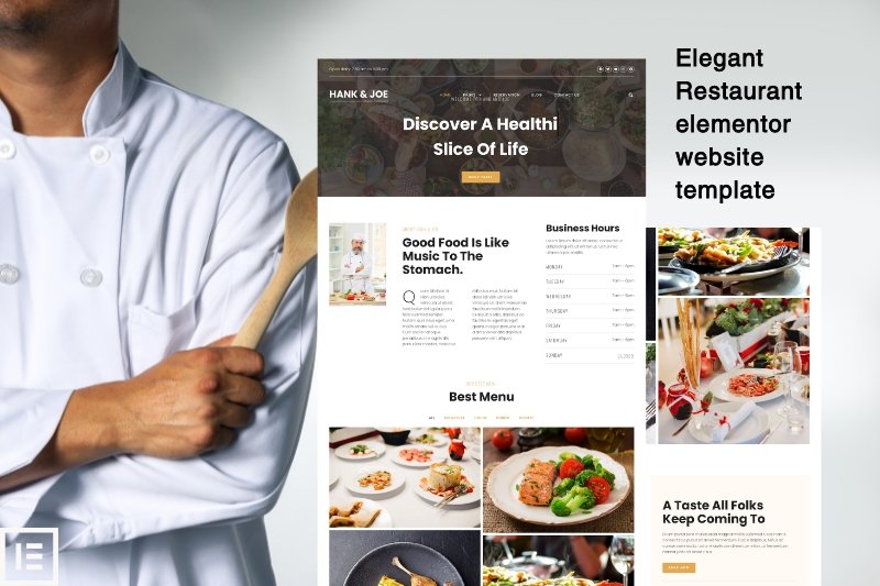 Elegant Restaurant elementor website template