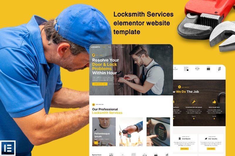 Locksmith Services elementor website template