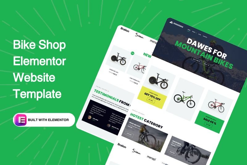 Bike Shop Elementor Website Template