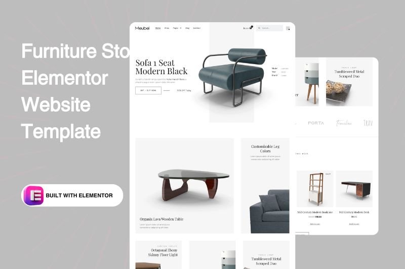 Furniture Store Elementor Website Template