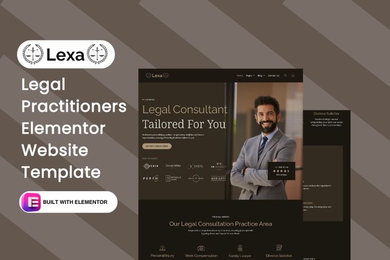 Legal Practitioners Elementor Website Template