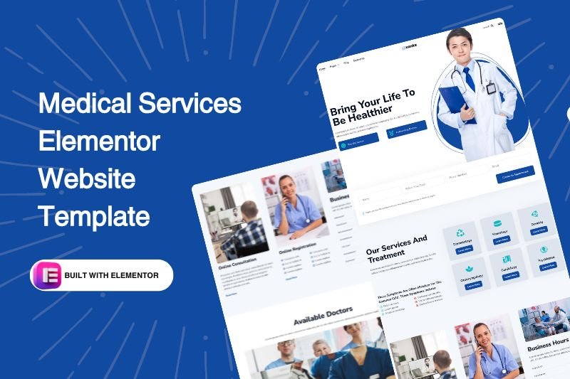 Medical Services Elementor Website Template