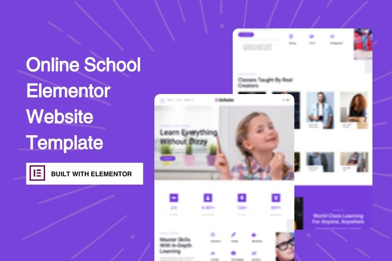 Online School Elementor Website Template
