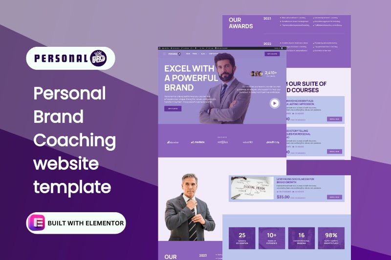 Brand Coaching website template