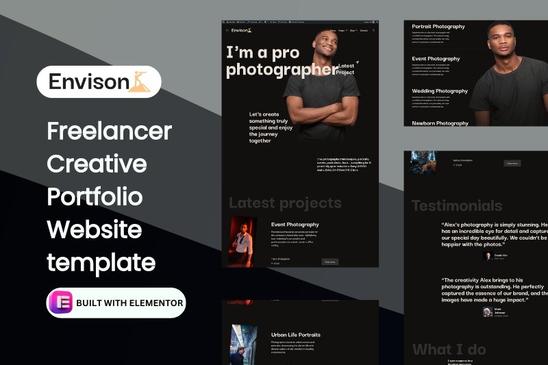 Freelancer Creative Portfolio Website template