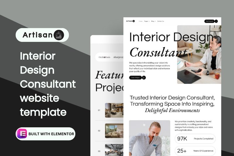 Interior Design Consultant website template