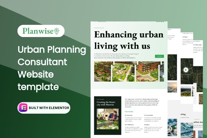 Urban Planning Consultant Website template