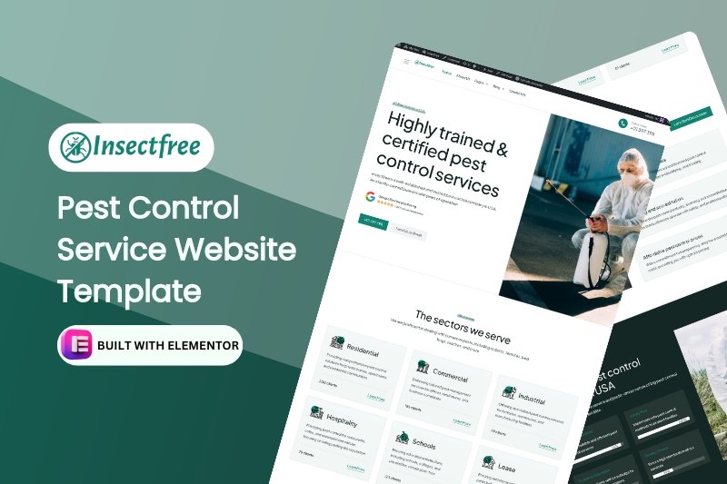 Pest Control Service Website Template